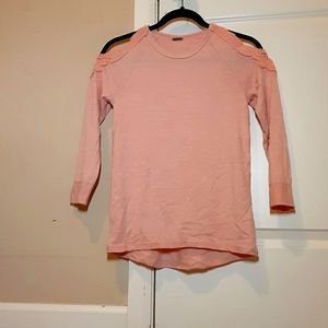 Pink long sleeve top